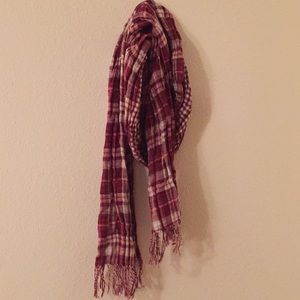 Aeropostale Accessories - Red, White & Light Pink Plaid Scarf Aeropostale Accessories - Red, White & Light Pink Plaid Scarf